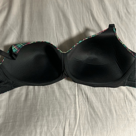Torrid Green Plaid Dream Wire-Free Bra Size 46DD - Picture 3 of 4
